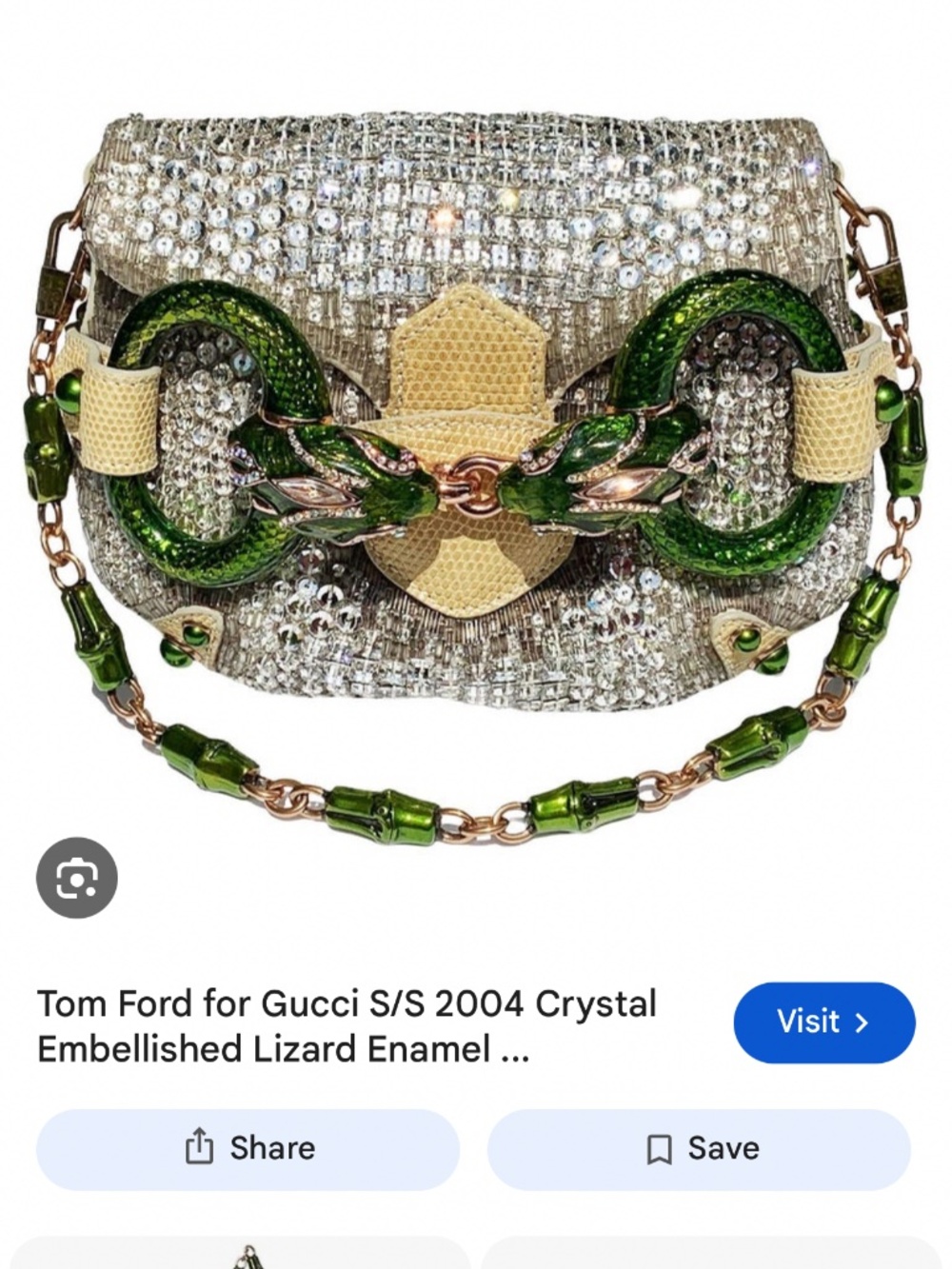 ISO GUCCI TOM FORD CRYSTAL BAG